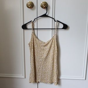 Ann Taylor Loft Yellow Floral Soft Cami